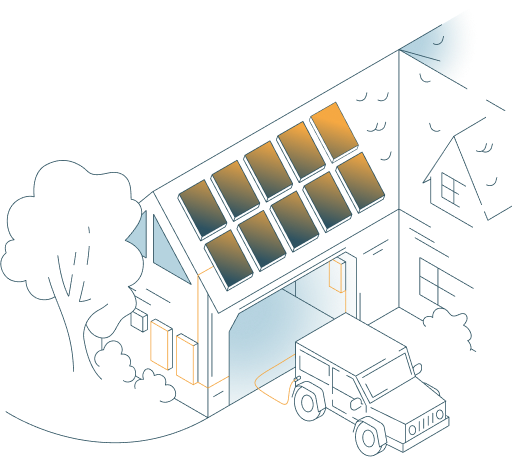 Solar House Illustration